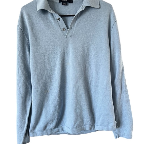 Light Blue Polo Sweater - Picture 3 of 6